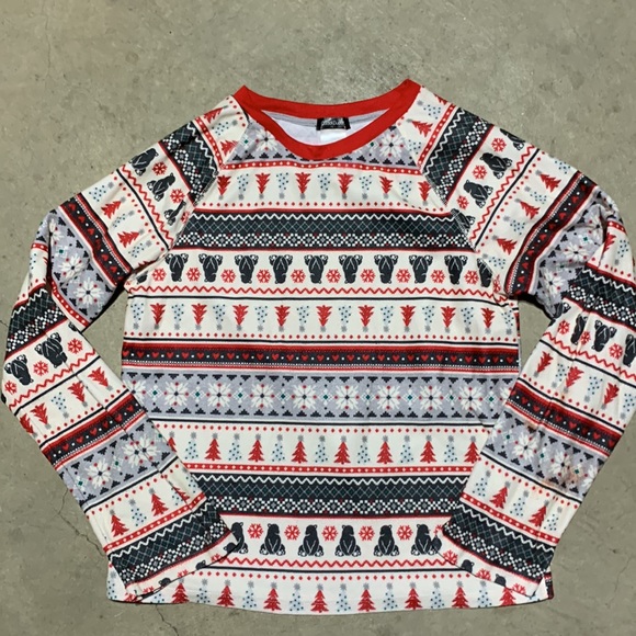 Cuddl Duds Other - Cuddl Duds Christmas Pajama Top Bears Tree Print Family Matching